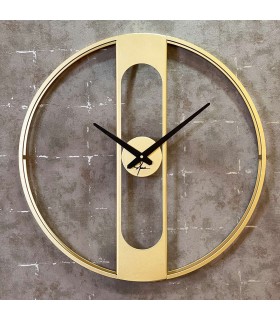 ساعت دیواری فلزی مدرن طرح کاملیا (طلایی,نقره ای,مشکی)