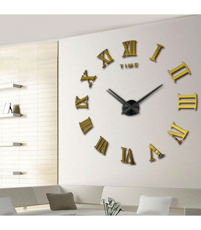 ساعت دیواری لئوناردو (طلایی)