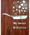 آینه آشپزخانه طرح Kitchen (نقره ای)