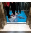 کفپوش سه بعدی آسانسور طرح دلفین
