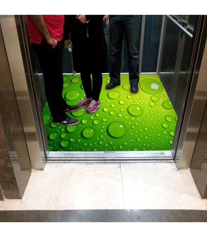 کفپوش سه بعدی آسانسور طرح قطره