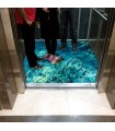 کفپوش سه بعدی آسانسور طرح لاکپشت دریایی